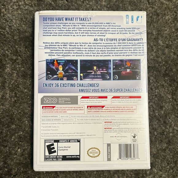 Wii Minute to Win It Game with case - Picture 2 of 3